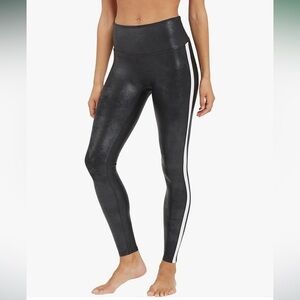 NWT Spanx 3x Faux Leather Black and White Leggings